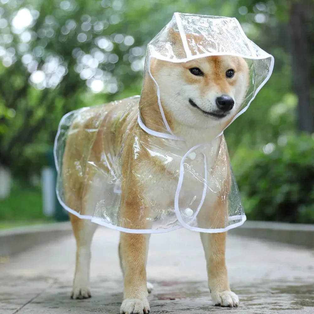 Dog Raincoat - Плащ для собак, прозрачная дождевик для