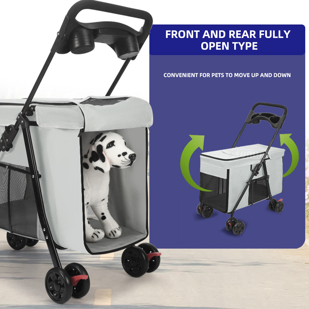 Pet Stroller Carrier - Многофункциональная складная коляска для домашних животных