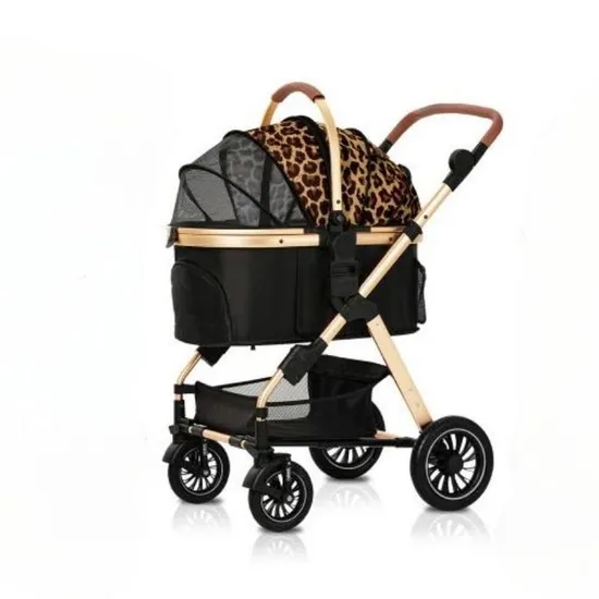 Pet Stroller Carrier - Роскошная складная коляска-трансформер 3-в-1 из алюминиевого