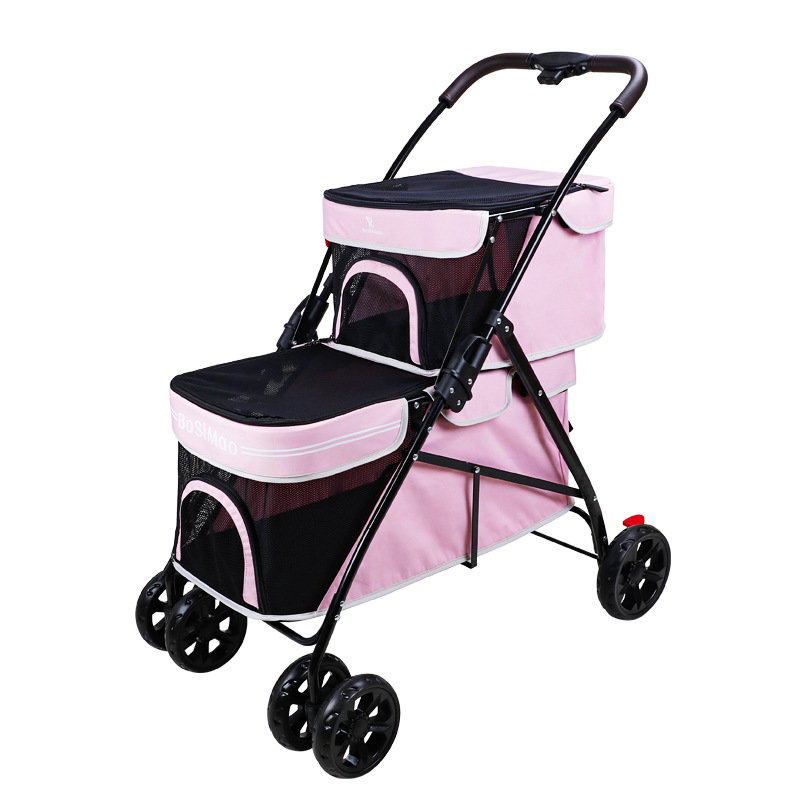 Pet Stroller Carrier - Портативная двухслойная коляска для домашних животных,