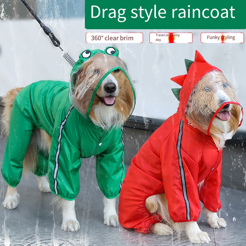Dog Raincoat - Плащ для собак, водонепроницаемый дождевик для