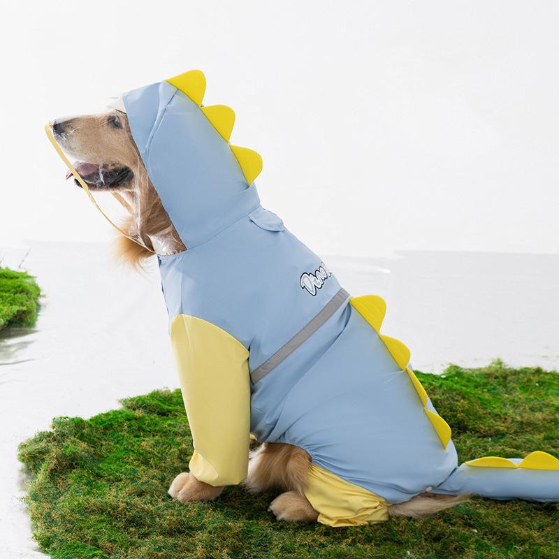 Плащ от дождя с динозавром для – обзор и цена Dog Raincoat