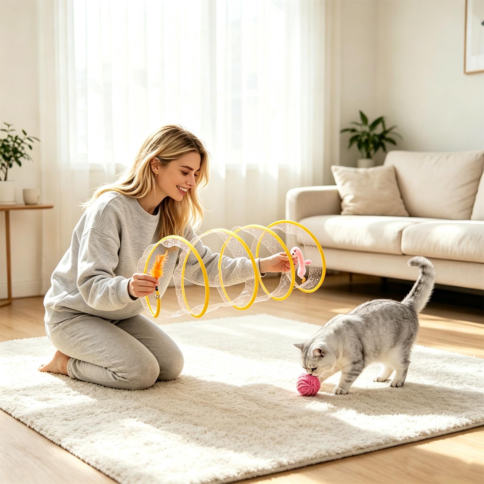 Спиральный туннель-игрушка для – обзор и цена Cat Tunnel Toy