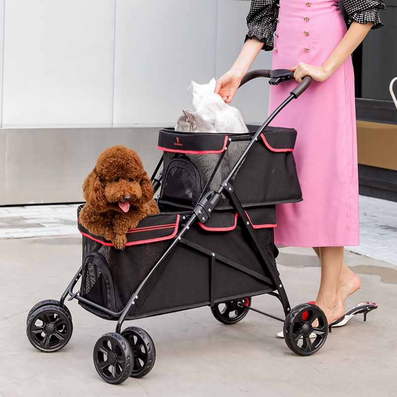 Портативная двухслойная коляск – обзор и цена Pet Stroller Carrier
