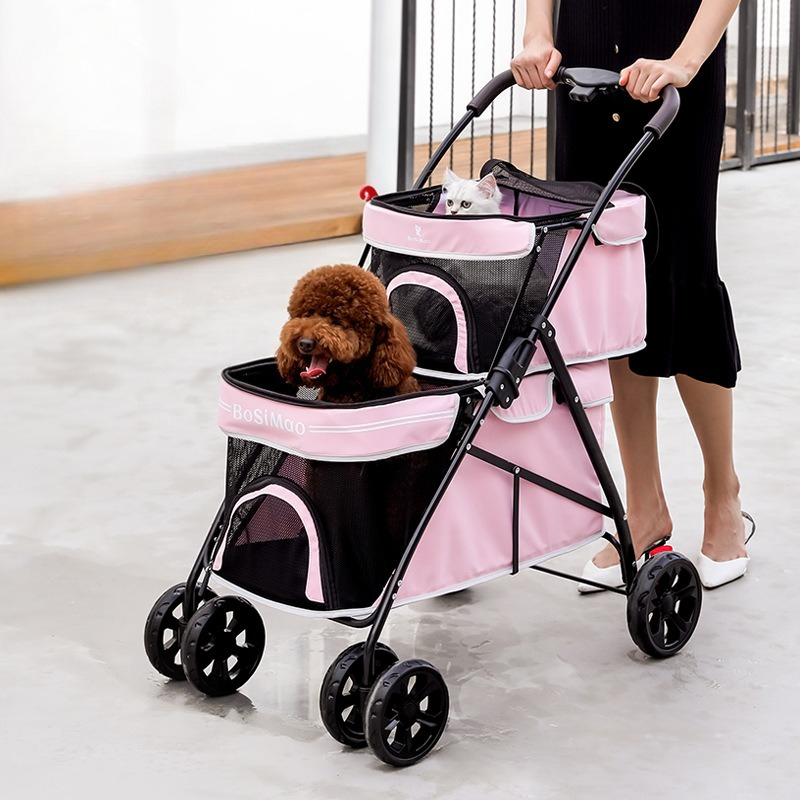 Портативная двухслойная коляск – обзор и цена Pet Stroller Carrier