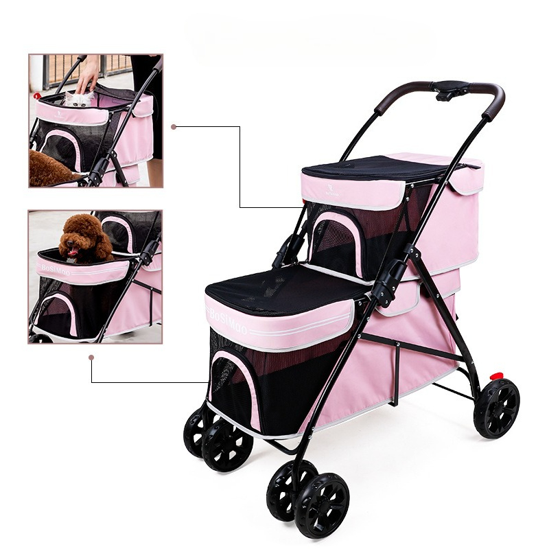 Портативная двухслойная коляск – обзор и цена Pet Stroller Carrier