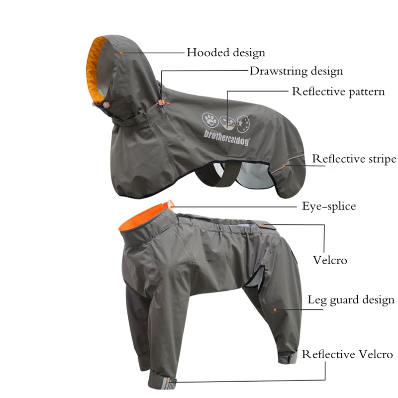 Водонепроницаемый плащ для соб – обзор и цена Dog Raincoat