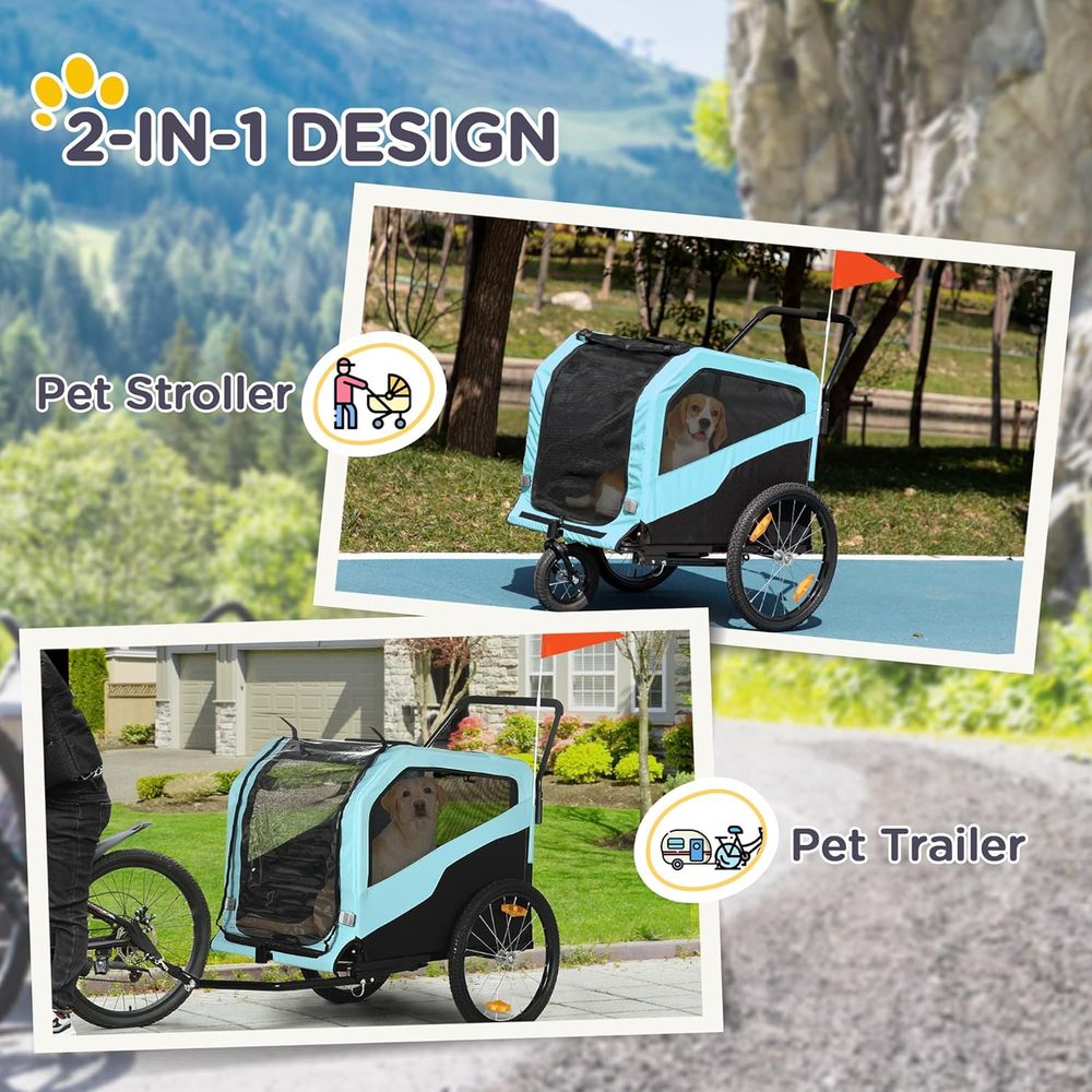 Велоприцеп-коляска 2-в-1 для с – обзор и цена Pet Stroller Carrier