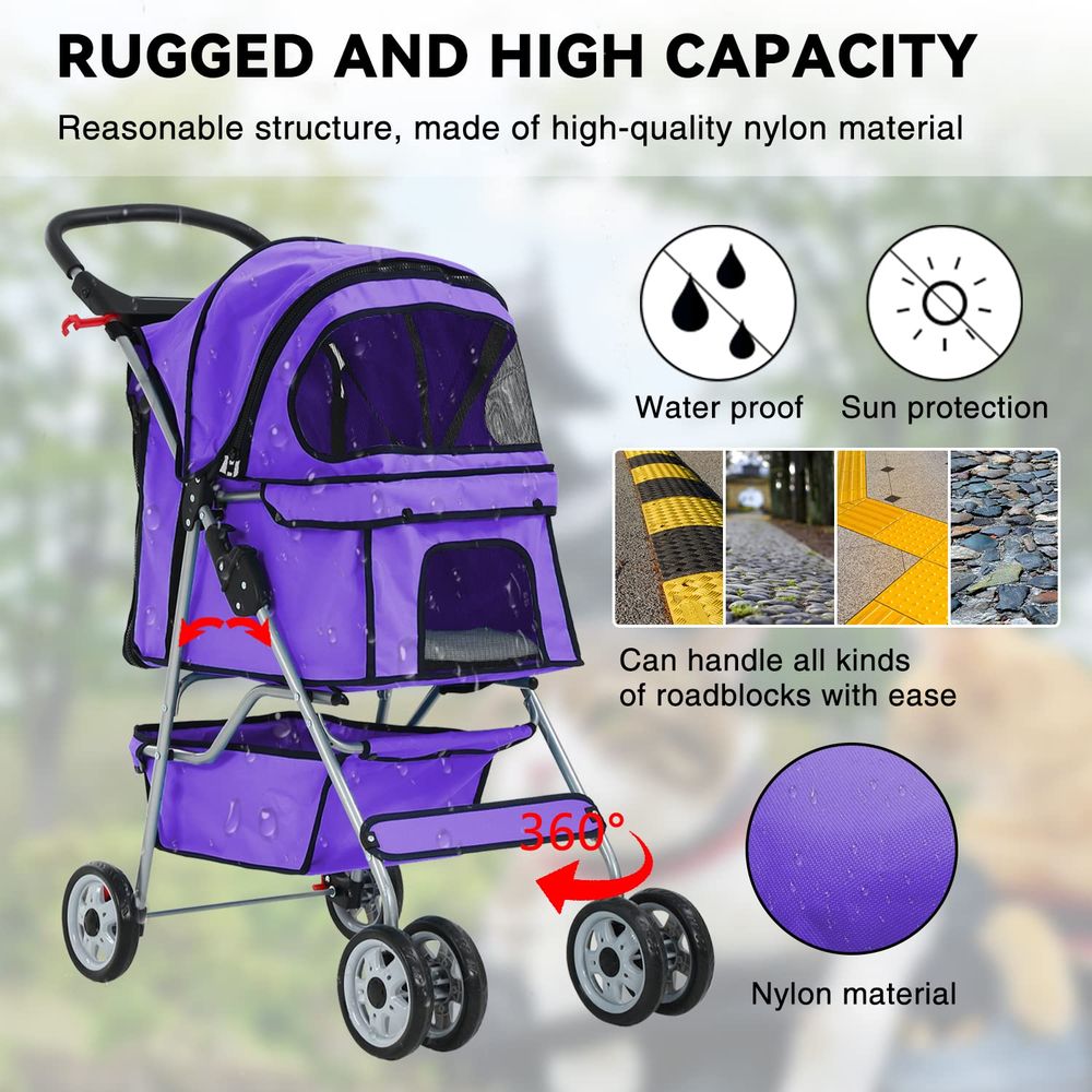 Коляска для кошек на колесах,  – обзор и цена Pet Stroller Carrier