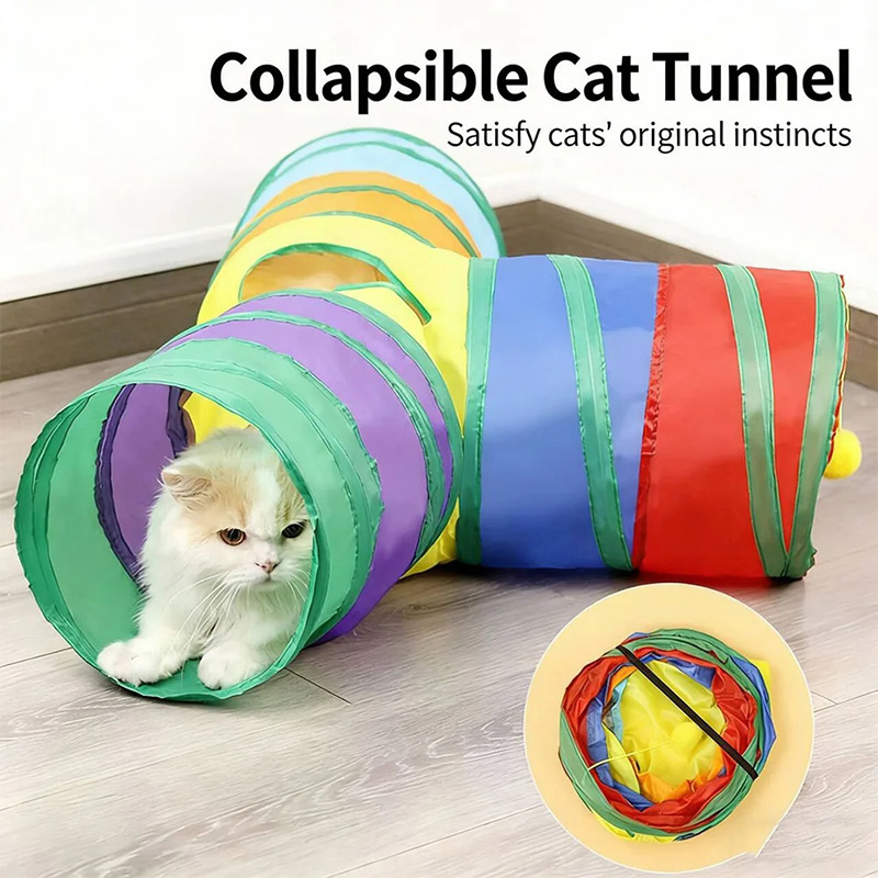 Туннель для кошек, складная иг – обзор и цена Cat Tunnel Toy