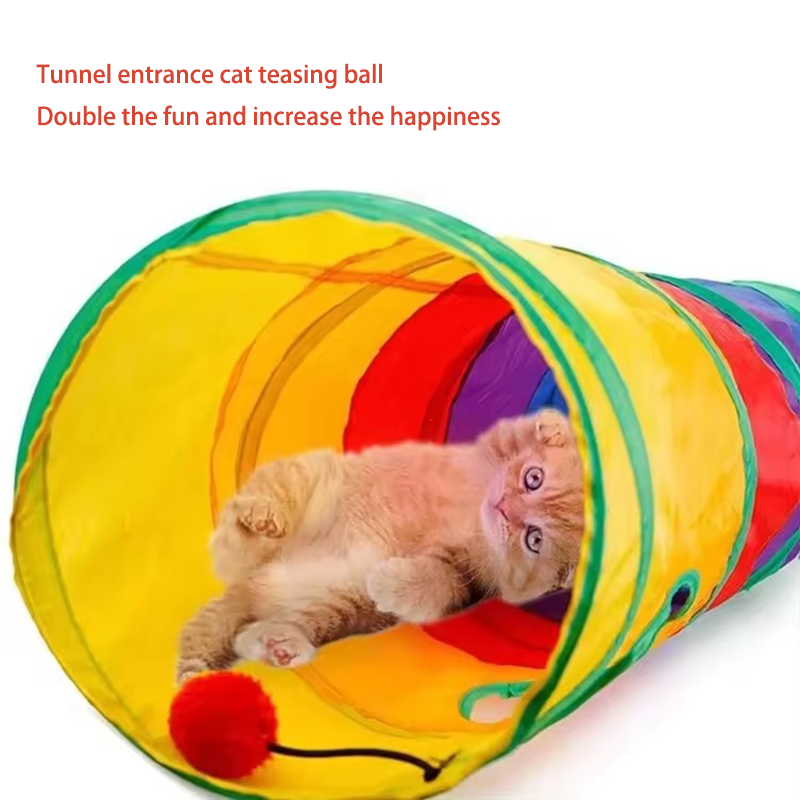 Радужный туннель для кошек, ск – обзор и цена Cat Tunnel Toy