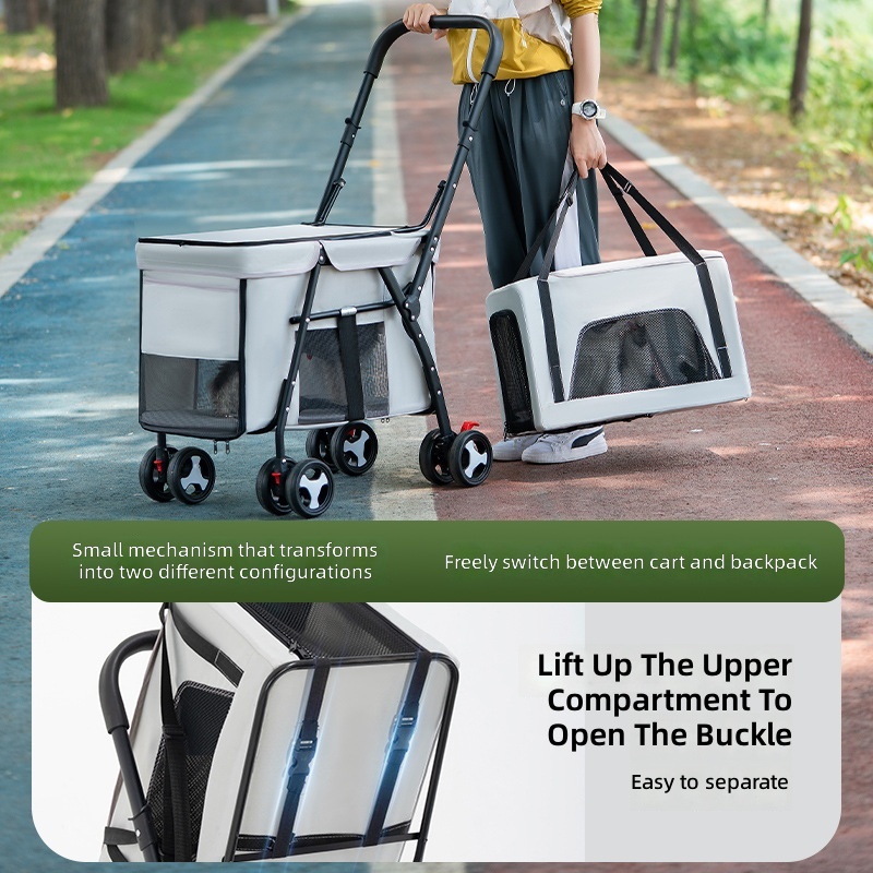 Двухуровневая коляска для живо – обзор и цена Pet Stroller Carrier